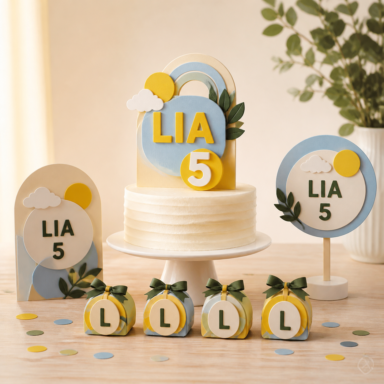 Kit de festa personalizado Lia