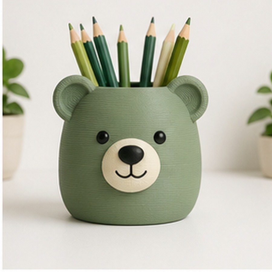 Porta-lápis Urso Bento